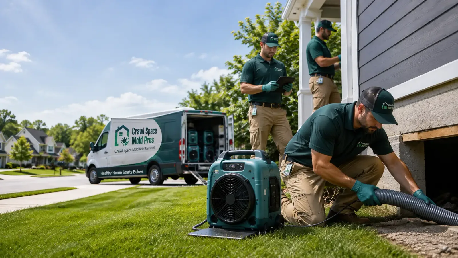 Crawl Space Mold Removal in New Virginia, IA